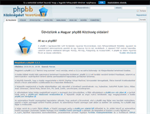 Tablet Screenshot of phpbb.hu